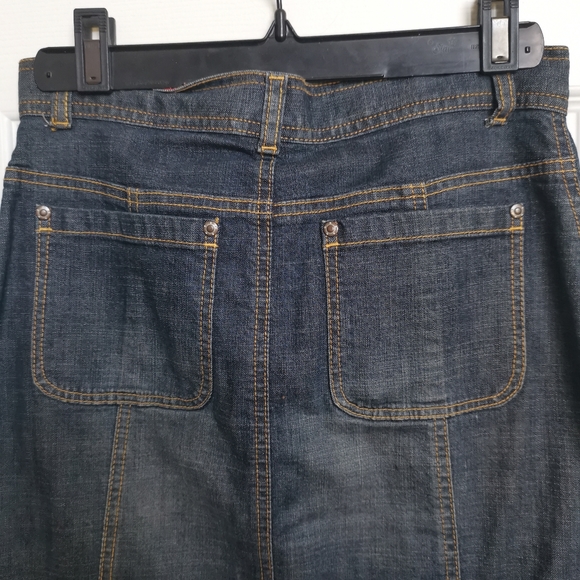 Gap Kids Denim Maxi Skirt , Y2K , 2000' , Dark Wash - Picture 11 of 11